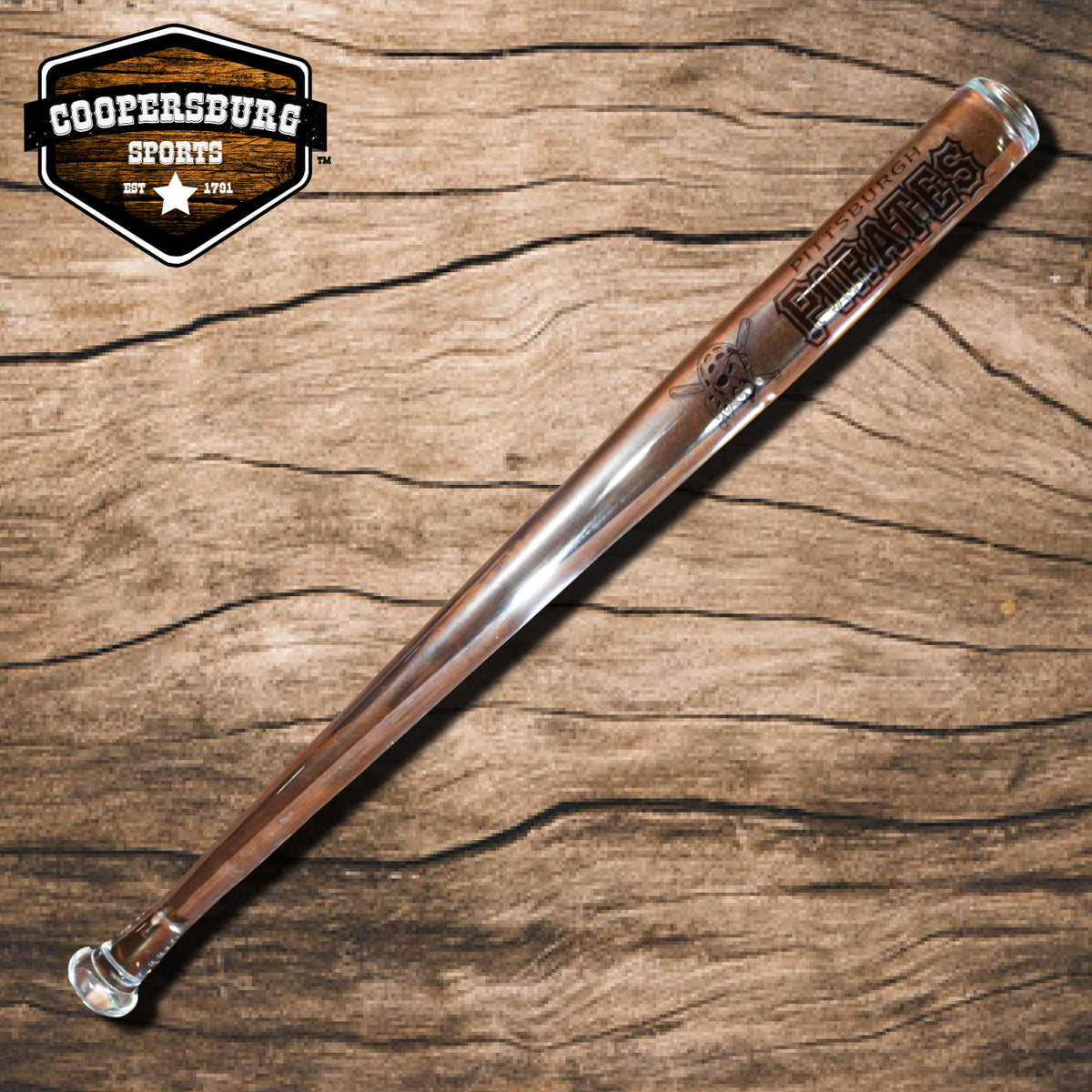 Pittsburgh Pirates Team Logo Wood 18 Bat